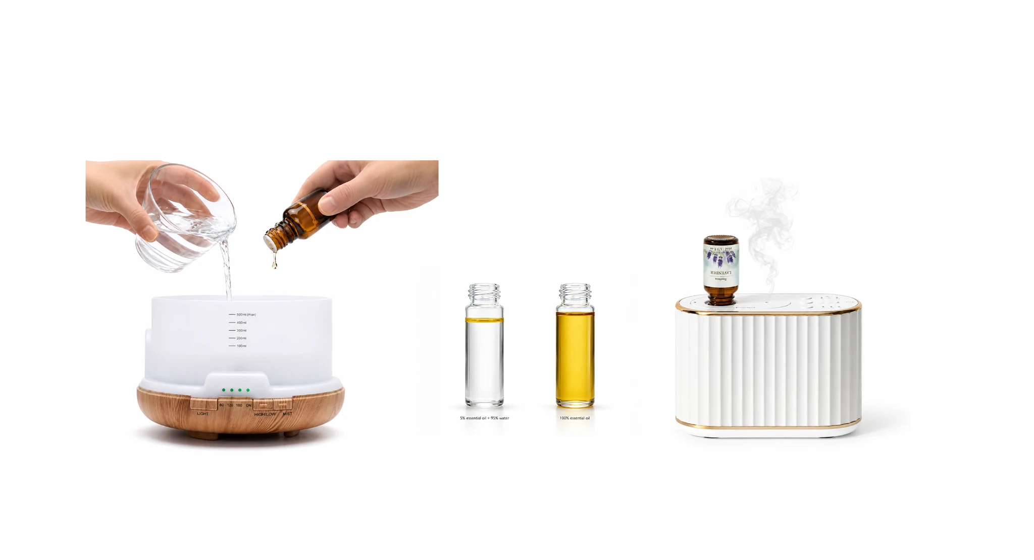 Traditional diffuser and Essénca ONE comparison